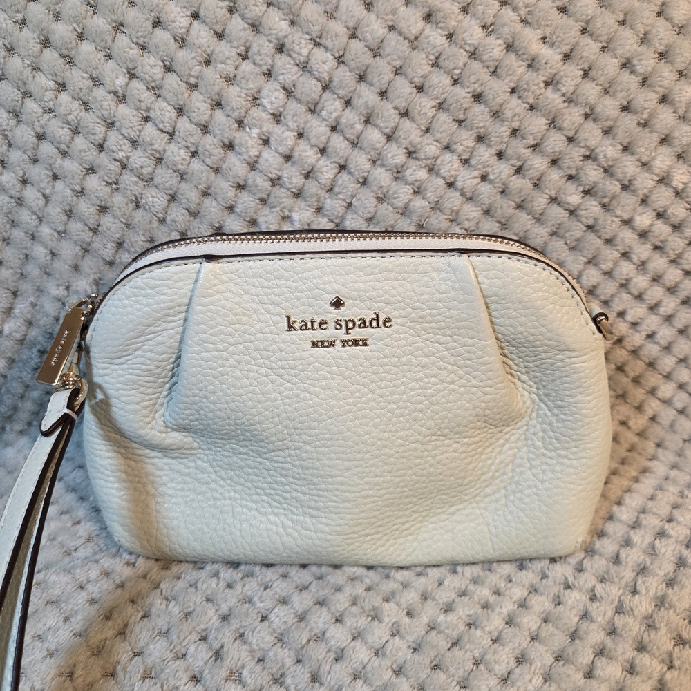Kate Spade DUMPLING CONVERTIBLE CROSSBODY Crystal Blue Wristlet Strap